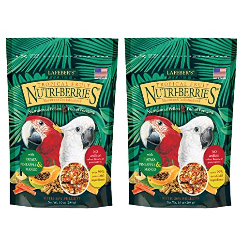 LAFEBER'S Tropical Fruit Nutri-Berries Pet Bird Food, Made with N...