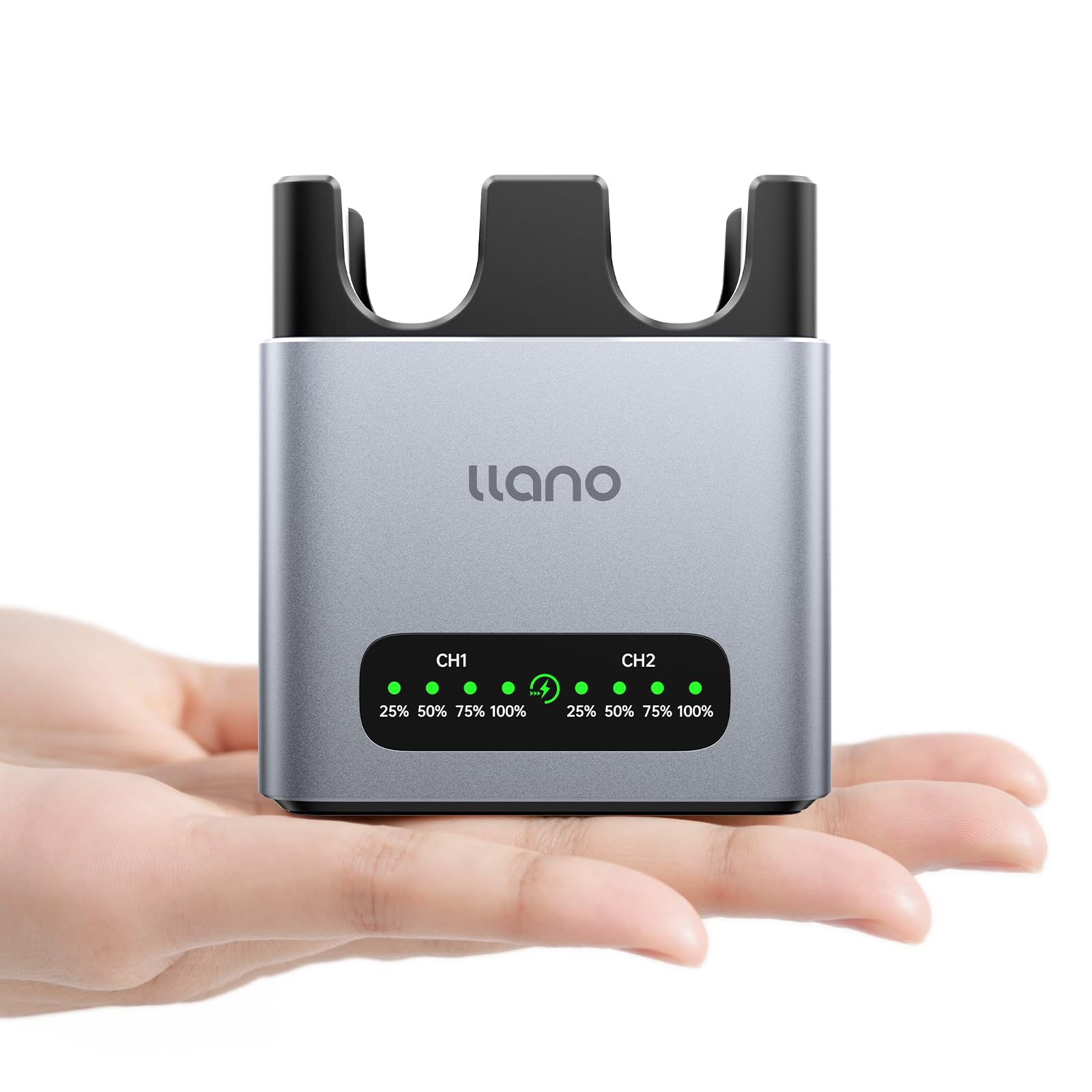 llano EN-EL15C Camera Battery 20W Fast 2-Slot Charger, Compatible with Nikon Z8 ZR Z7II ZF Z6III Z7 Z6II Z6 D850 D810A D7500 D750 D7200, D7100, CNC