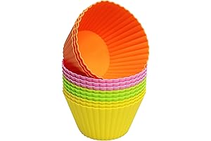 Pharamat Silicone Muffin Cups: Jumbo Reusable Liners for Effortless Baking