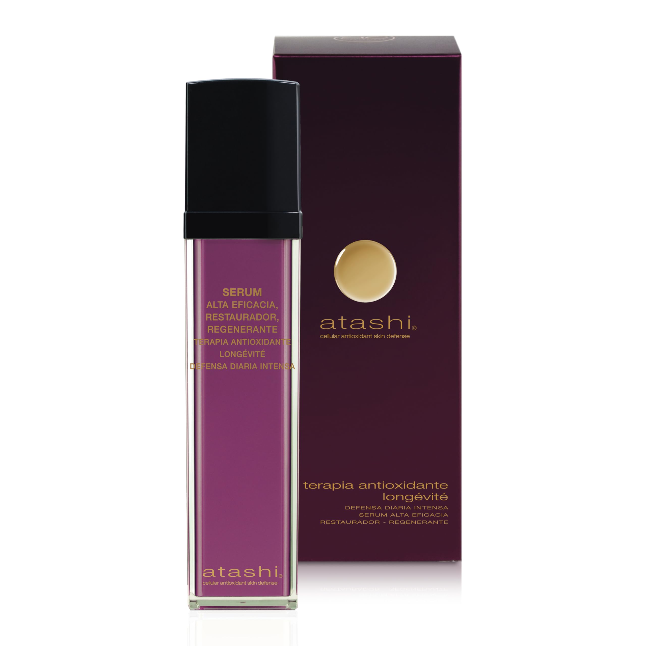 Atashi Antioxydant | Sérum Haute Efficacité Régénérant Restaurateur | Hydrate, Adoucit, Améliore la Luminosité et l'Élasticité |