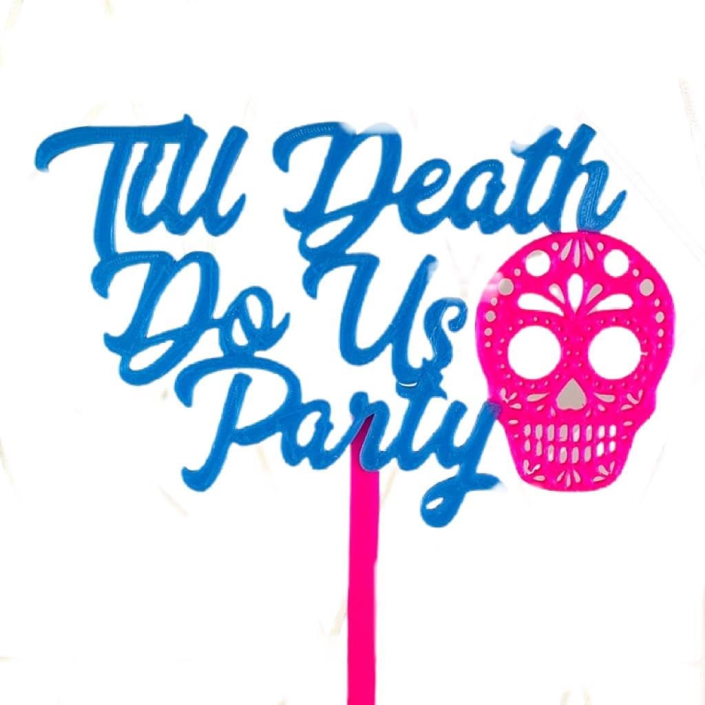 Sugar Skull Cake Topper - 3D Printed - Day of the Dead - Cake Decorations