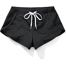 Mens Short Swim Trunks Quick Dry Beach Board Shorts 80s 90s Summer Vintage Swimwear with Lining Swimming Suits