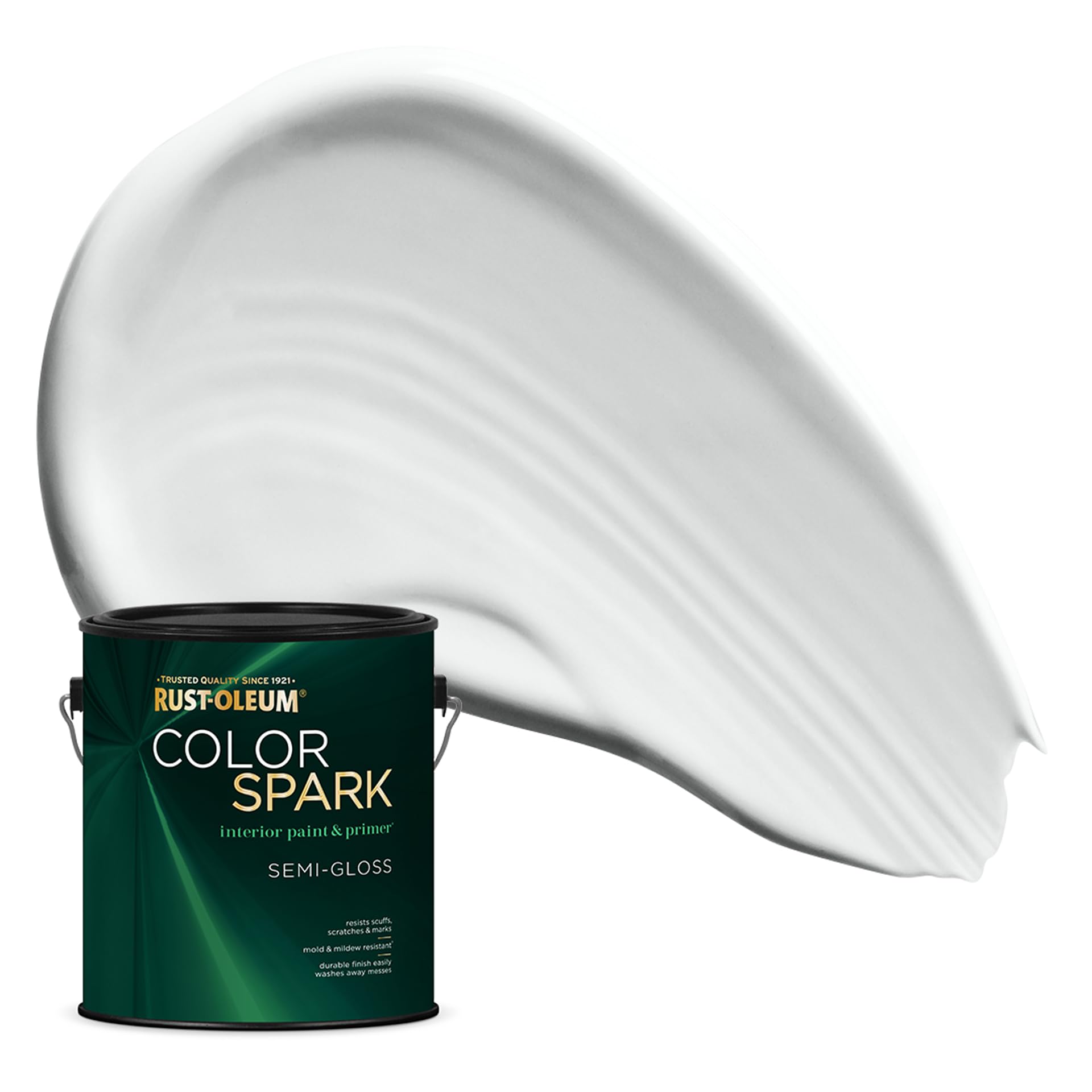 Rust-Oleum Color Spark Paint &amp; Primer, White Bay, Semi-Gloss