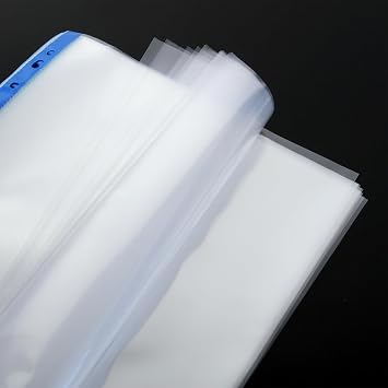 200PCS Punched Pockets A4, 60 Micron Strong Poly Pockets
