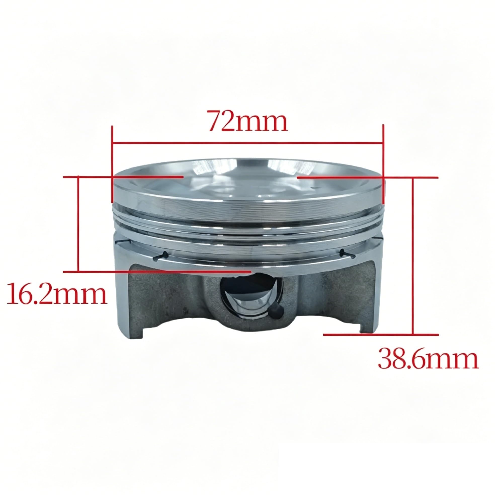 Fasce Elastiche Per Piaggio Per Per Runner VXR200 Scooter Raffreddato Ad Acqua Motore A 4 Tempi Parti Riparazione 72mm Kit Pistone 15mm Foro Spille Pistone