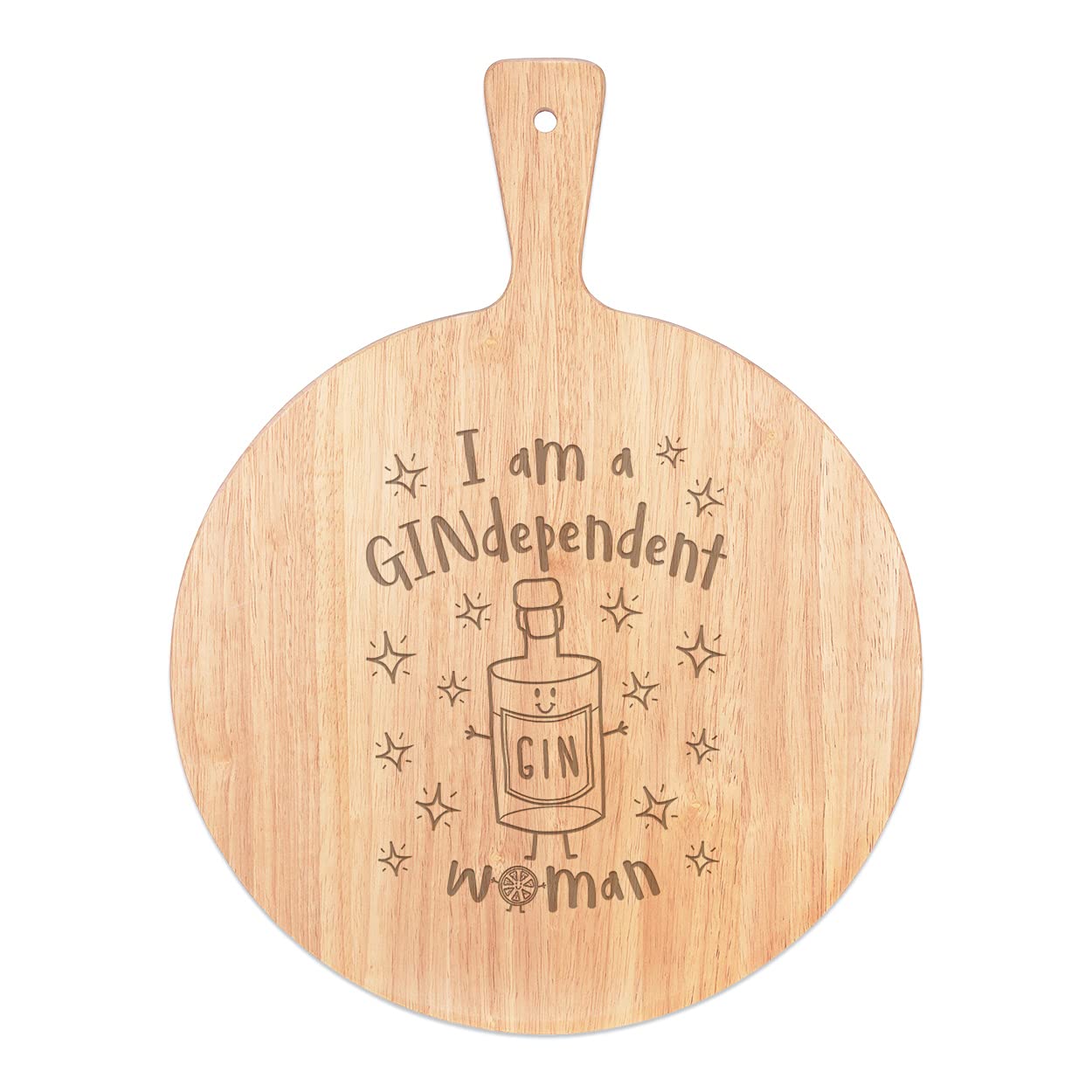 Planche à pizza ronde en bois 45cm idéale pour les soirées cocktails et apéros