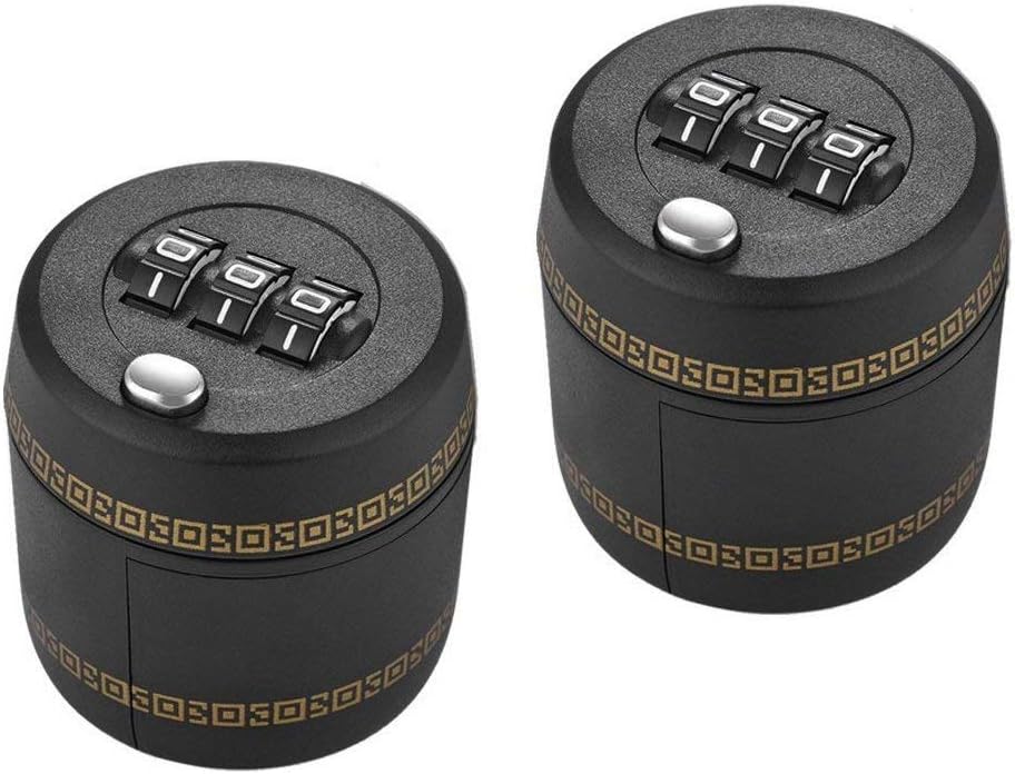 Combination Lock for Wine & Liquor Bottle-Wine Whiskey Bottle Top Stopper - Bottle Password Code Lock - Wine Digital Lock (Plastic x 2)(Diameter of the bottle mouth should be between 26mm to 28mm)
