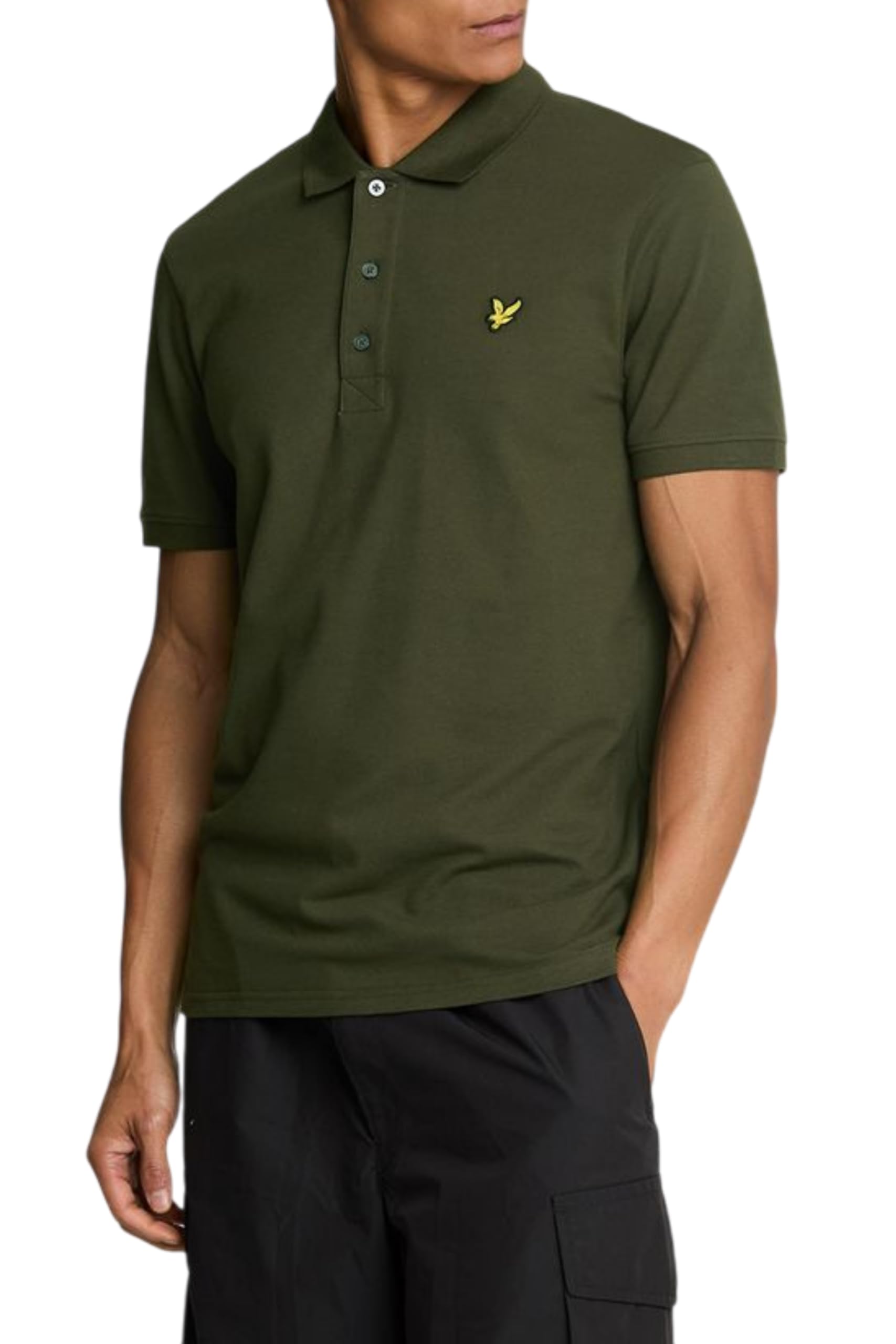 Lyle & Scott Big Tall Plain Polo Shirt, Khaki, Size 1Xl, Men