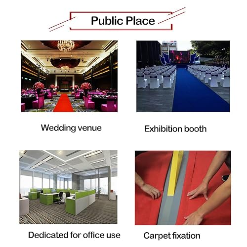 Miniatura 6 de PLWCAMI Cinta de montaje resistente de doble cara, 0.79 pulgadas x 66 pies, cinta autoadhesiva fina de dos caras de alta adherencia, cinta universal