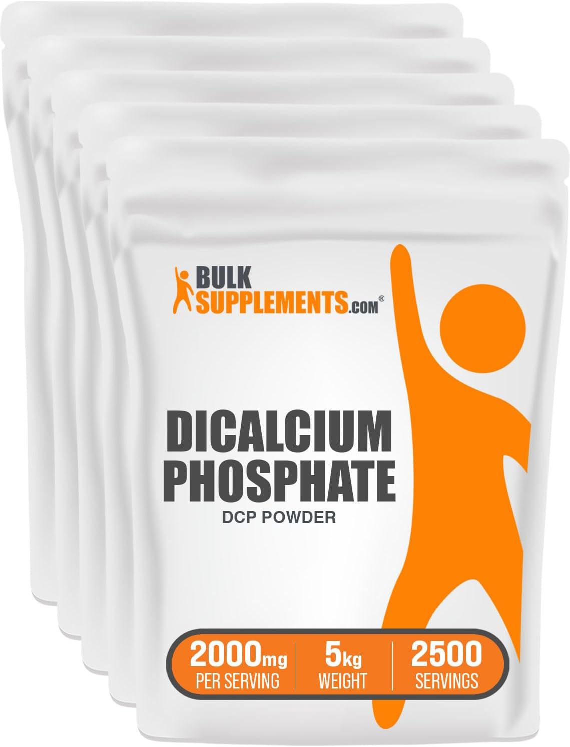 BulkSupplements.com Dicalcium Phosphate Powder - Calcium Supplement, DCP Supplement - Unflavored & Gluten Free, 2g per Serving, 500g (1.1 lbs) (Pack of 1)