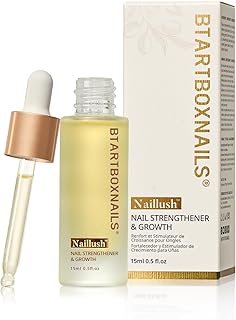 BTARTBOXNAILS Naillush Nail Strengthener & Growth - Repair Damaged Nails, Strengthen Weak & Thin Nails, Extra Strong Nail Growth Treatment, Long Lasting Nail Hardener, 15ml