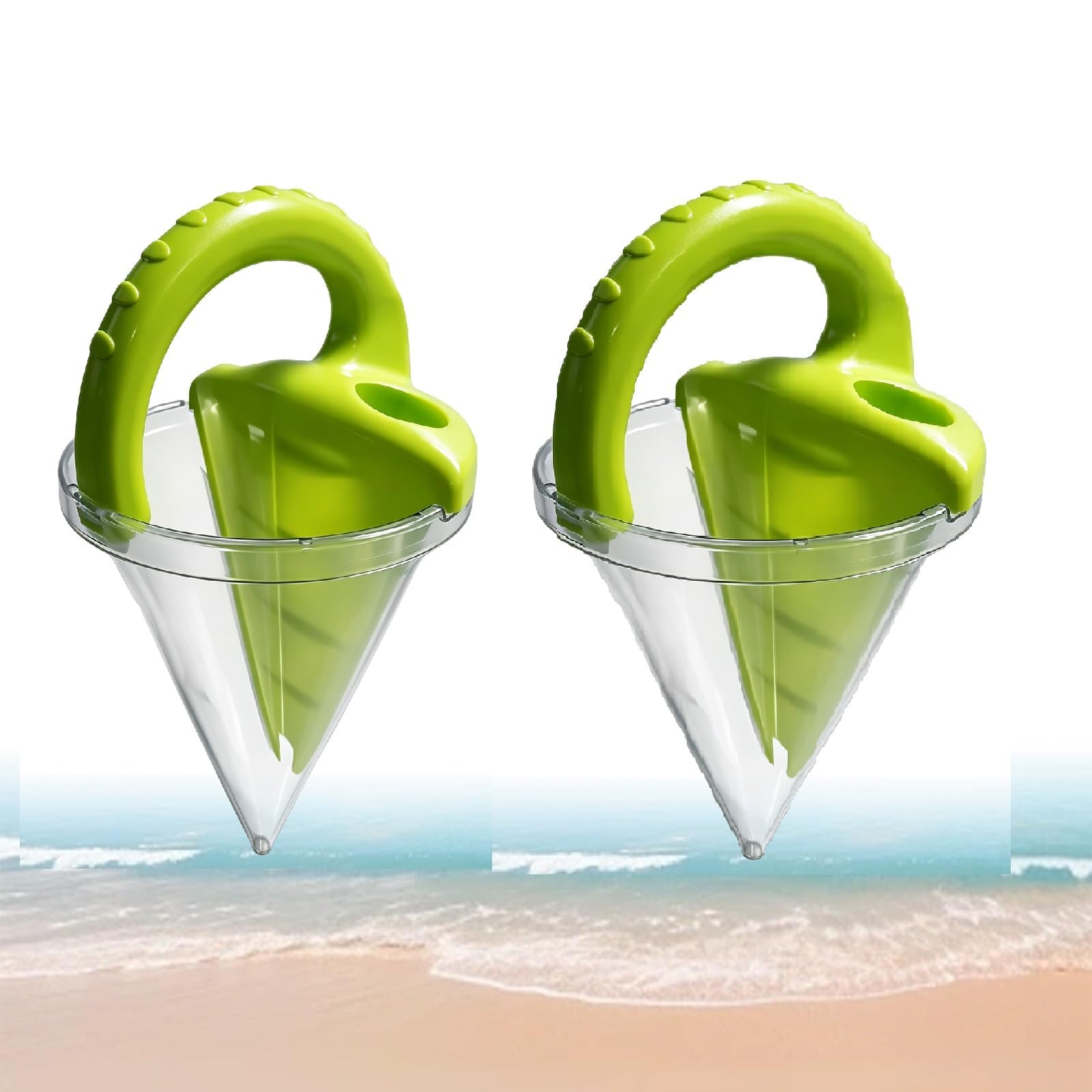 vrfvsdasAAS Beach toys, Beach Spilling Sand Funnel, and Water Mixing Dripper Writing Toy(Gn)