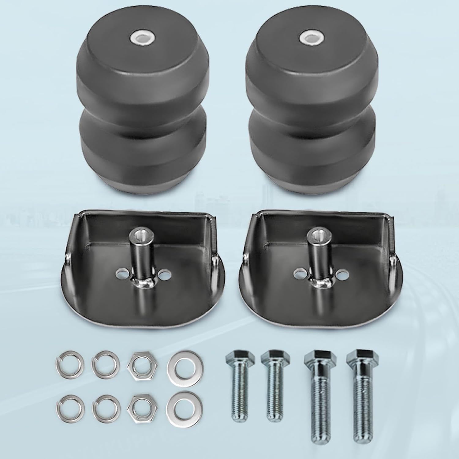 2Pcs Rubber Cushion Suspension Kit for 2011-2016 Ford F-250 2WD/4WD Super Duty Pickup Trucks OEM Replaces FR250SDG Car Rear Rubber Helper Springs Kit (7X1256)