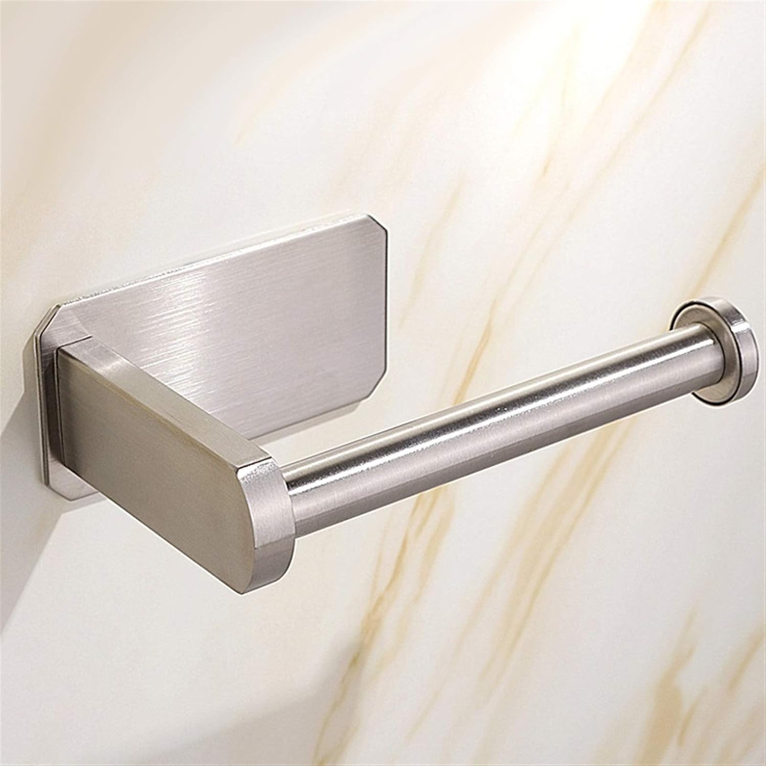 Durable Self Adhesive Toilet Paper Holder Roll Stick on Wall Stainless Steel for Bathroom Kitchen (Color : Gold)