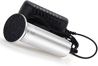 Electric Callus Remover, Adjustable Speed, Professional Pedicure, Foot File, Foot Files for Dead Hard Cracked Skin, with 60 Replacement Sanding Pads, FCR-2 Silver