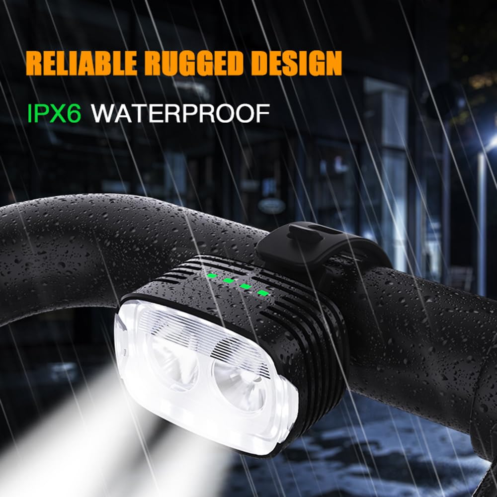 1500Mah Day Running Lights Bike Headlights USB Ricaricabile di Alta qualità Super Bright Bike Lights Bike Accessori