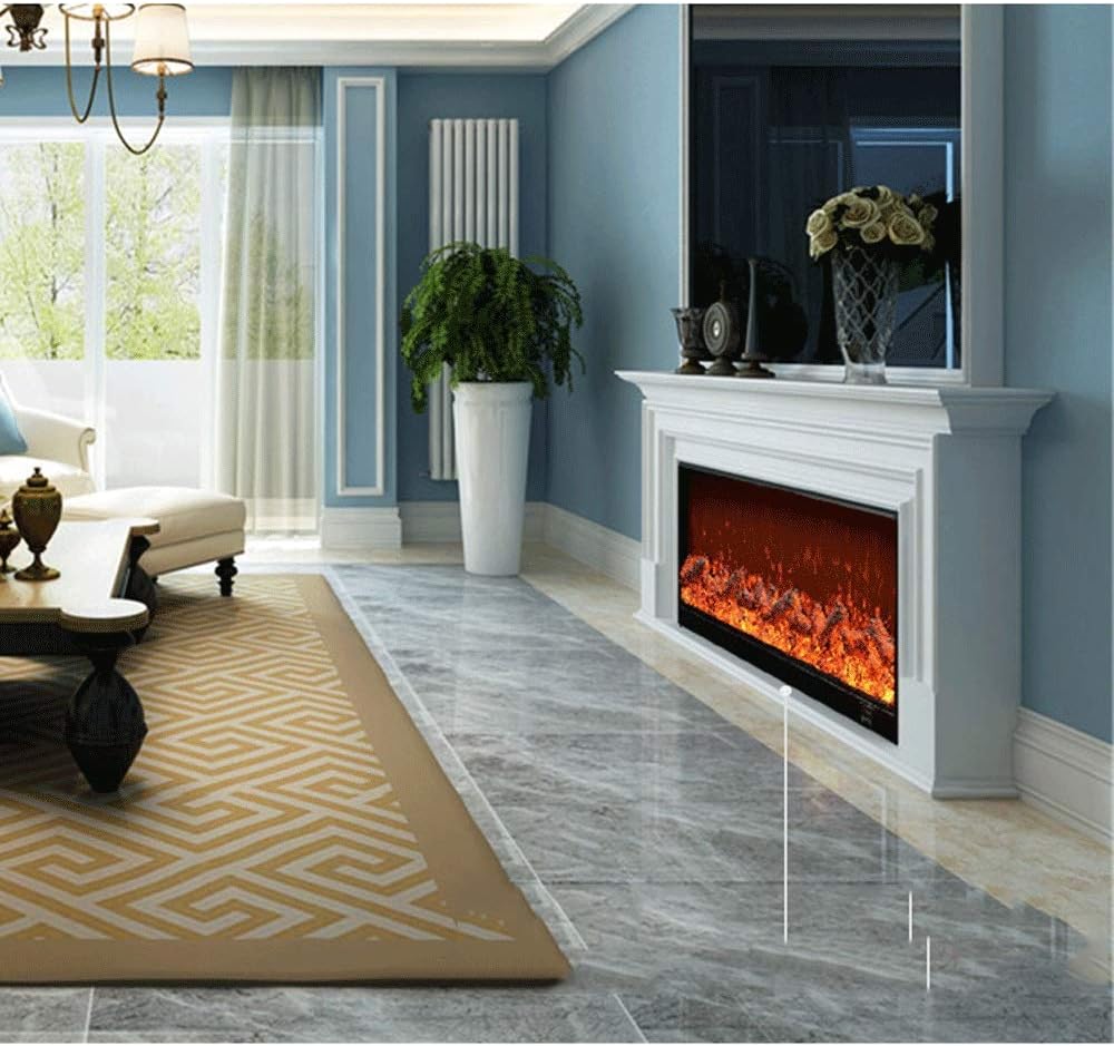 Wall Mounted Electric Fireplace 800x180x660mm Electric Fireplace Electric Stove Chimneys Stove Heating Electric Stove Wood Stove Flame Effect Electric Stove Heater
