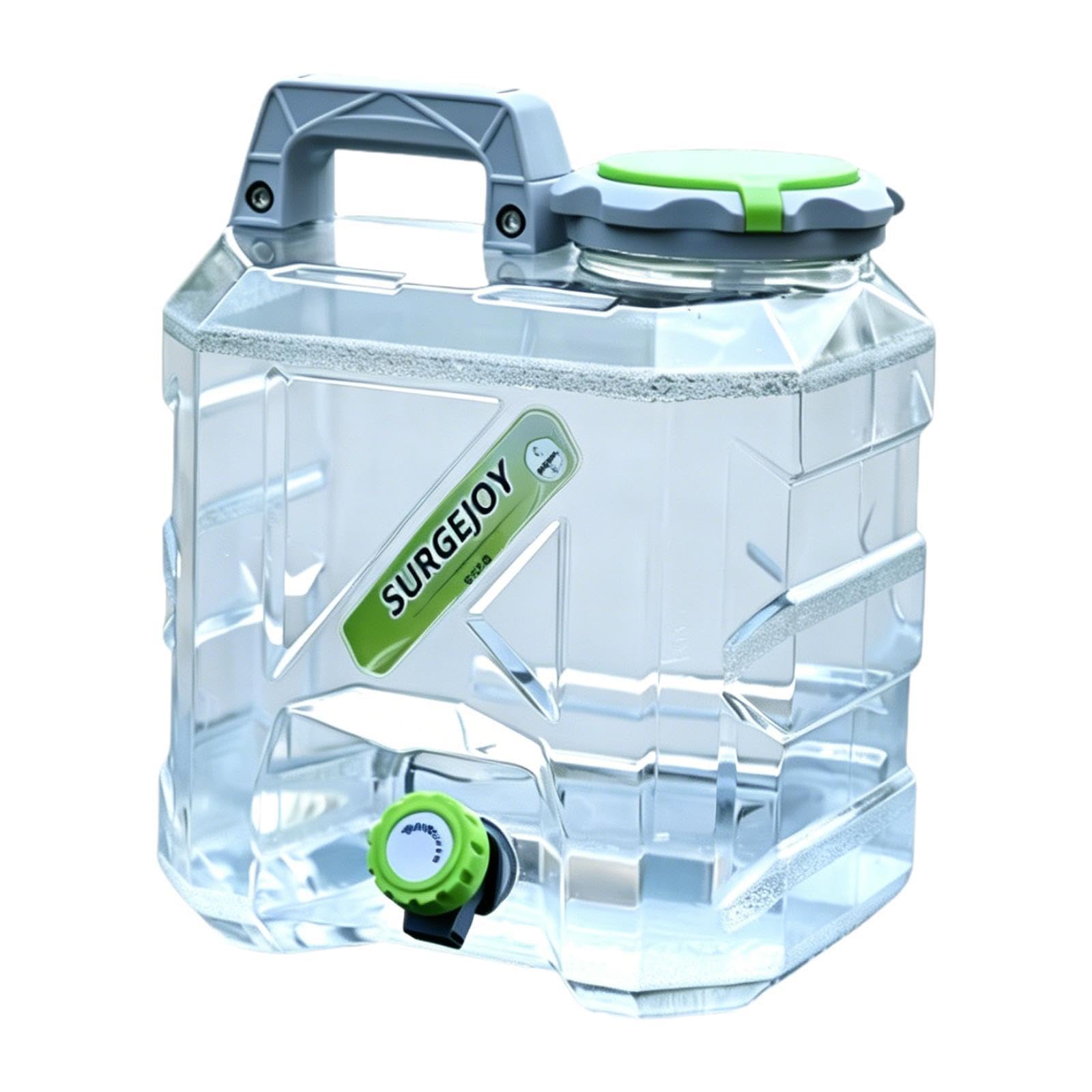 Wasserbehälter Notfall Wasserspeicher Tank mit Auslauf Tragbarer Eimer Wasserkanister Wandern Trinklager Multifunktion Robustes PP Material für Pickni