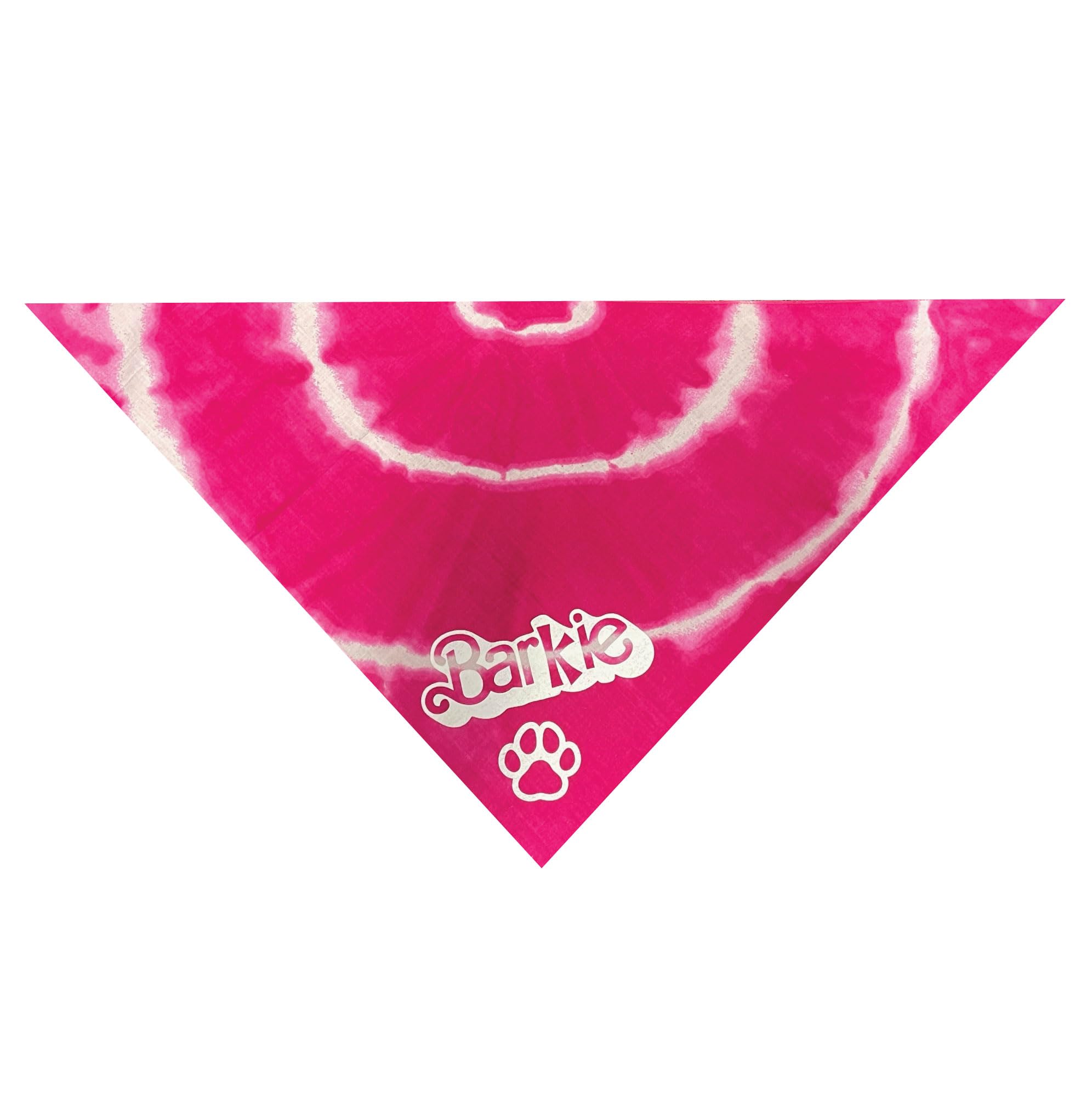 Barkie Dog Bandana (One Size Fits Most - Pink Tie Dye)