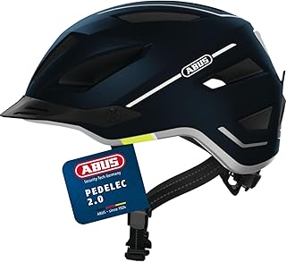 ABUS Pedelec 2.0 City Cycling Helmet with Rear Light and Rain Cover for City Traffic for Men and Women