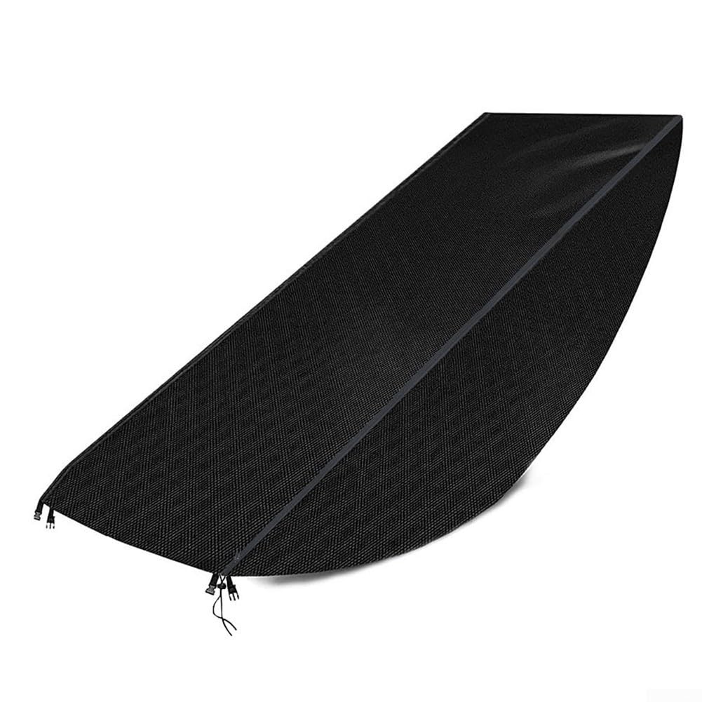 Housse de chaise longue de jardin Oxford 420D noire de 155x65x95 cm