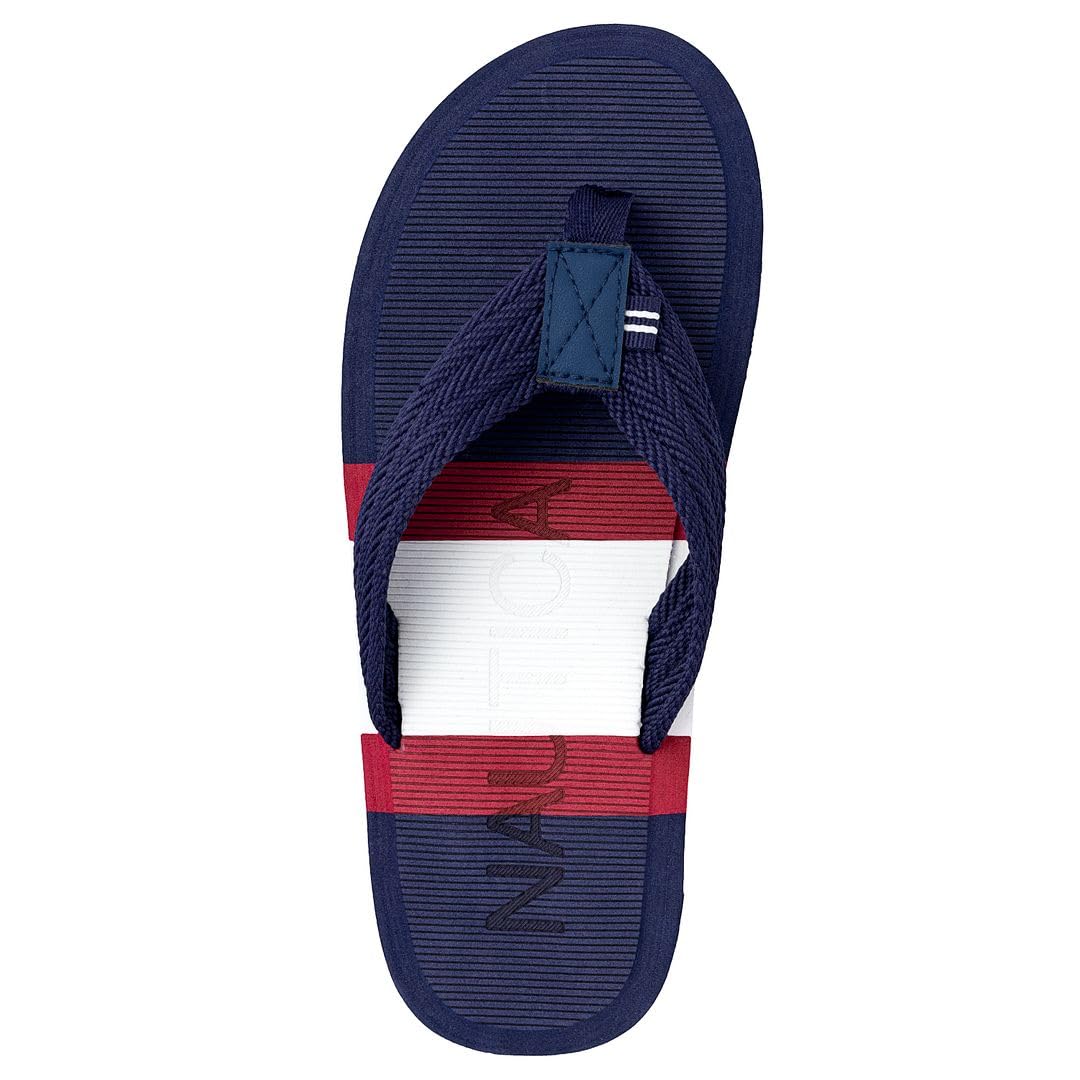 Nautica Men's Flip Flop, Beach Sandal, Boat Slide, Water Slippers