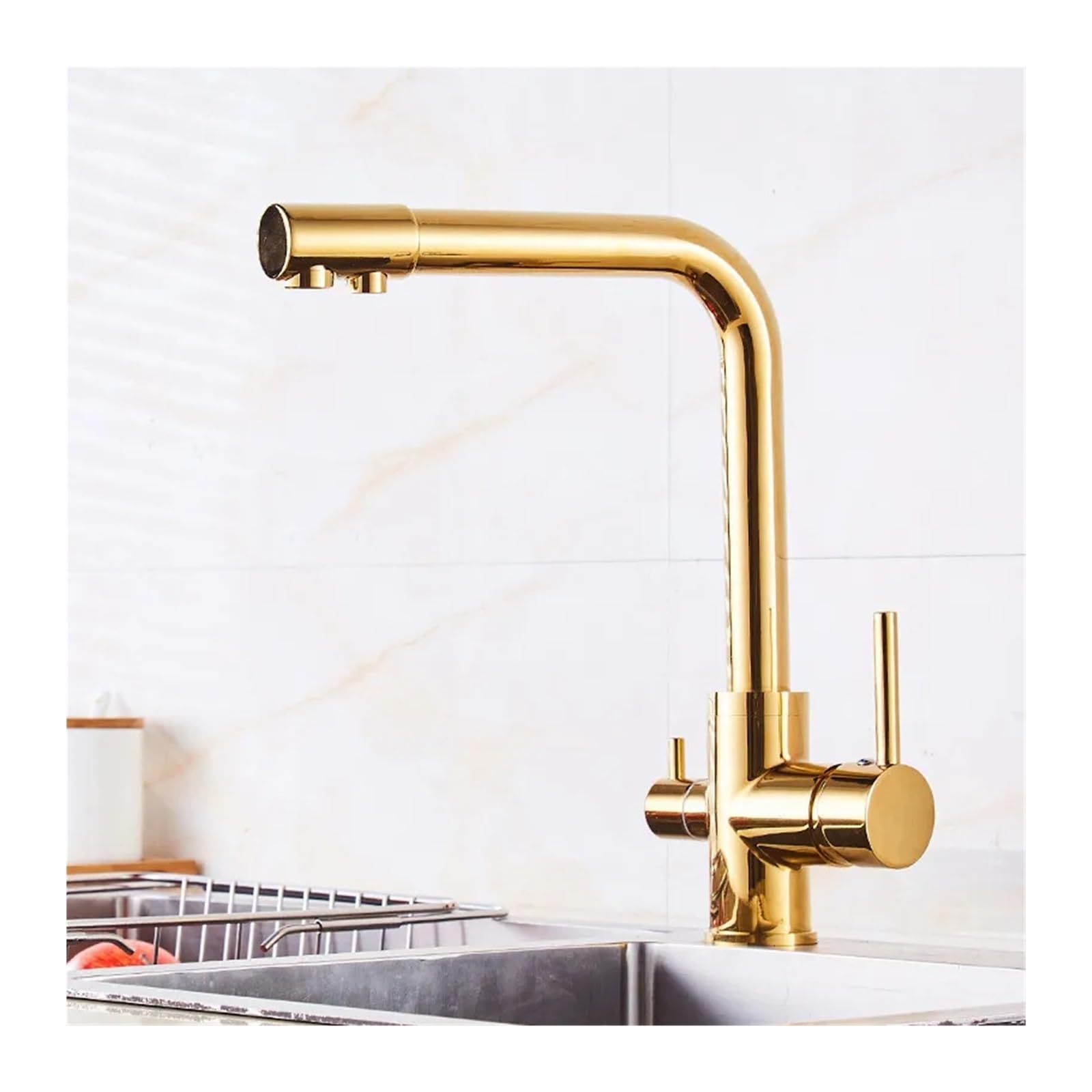 BHFPFZA Vinta Water Filter Faucet - Ele Ch Mixer Tap for Purifying Drinking Water Slish Kitchen Sink Faucet for Home & Office Use