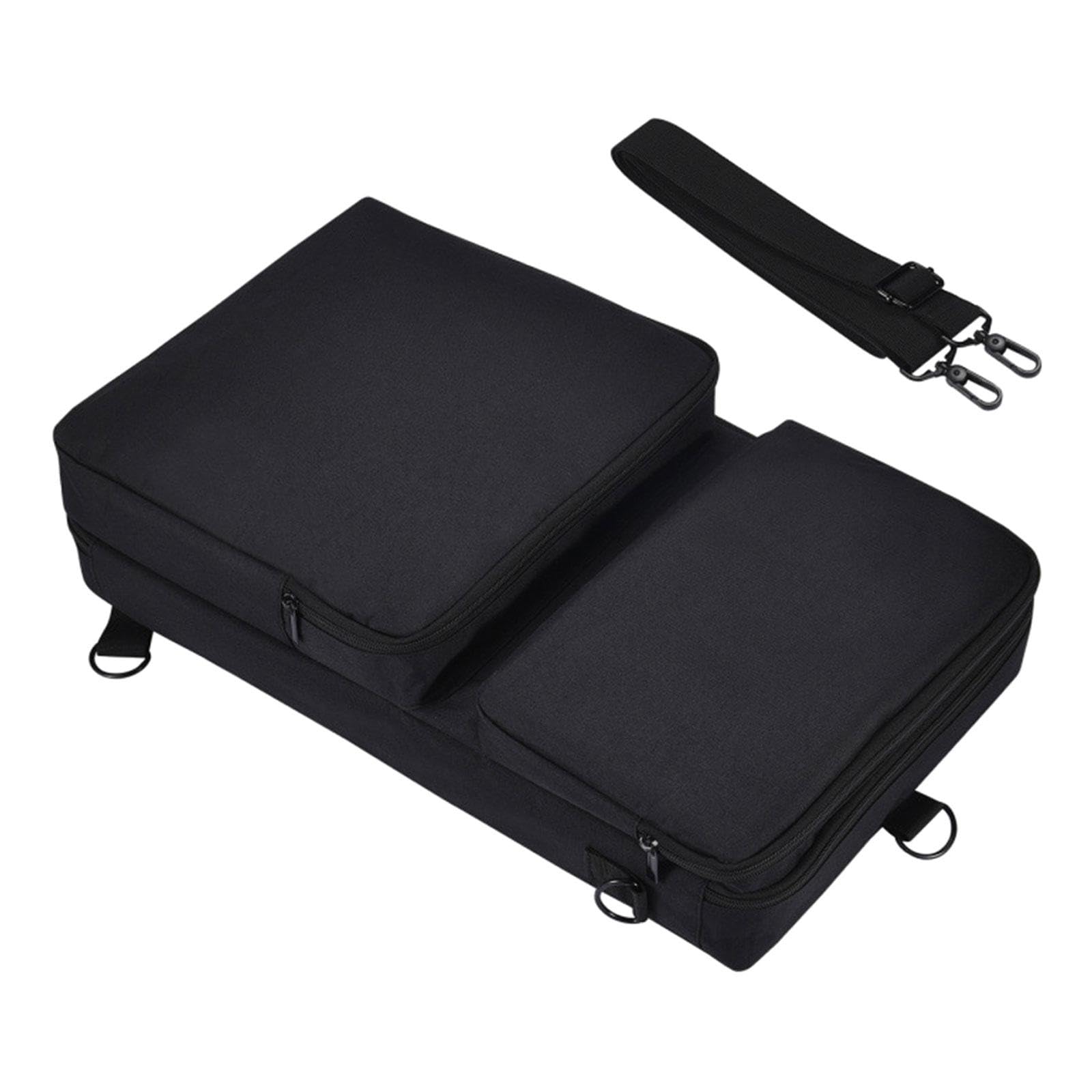Torba do przechowywania kontrolera DJ ochraniacz pogrubiona walizka na podróżny sprzęt DJ, Czarny, 51.5 cmx31 cm