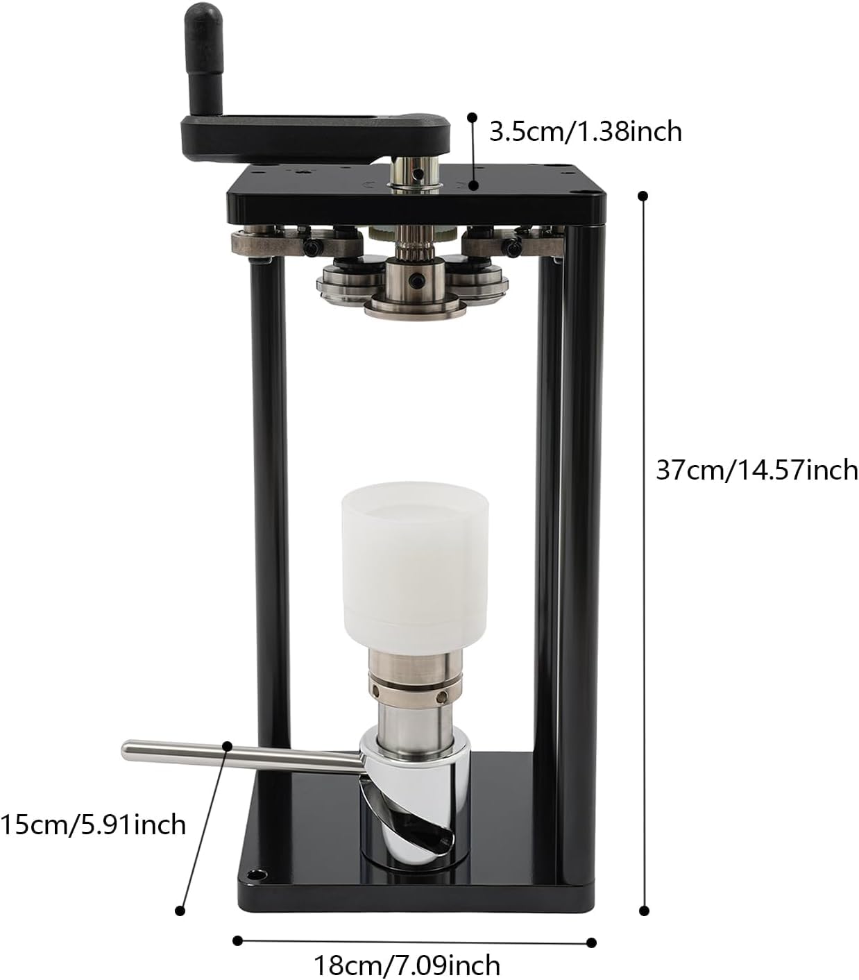 Sigillatrice Manuale per lattine di Birra Fatta in casa, Birra Artigianale, Kombucha, succhi di Frutta e caffè – Acciaio Inossidabile, Altezza Regolabile, 10 lattine/min