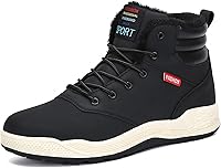 AFFINEST Men's Waterproof Snow Boots - Warm Fur Lined, Anti-Skid Outsole, Ankle Hiking Shoes for Winter Outdoor