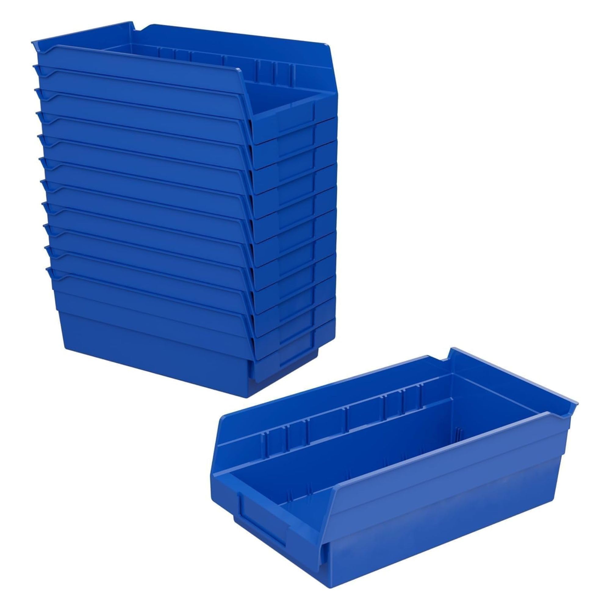 Akro-Mils Red Shelf Bins - 12-Pack for Garage & Storage -13