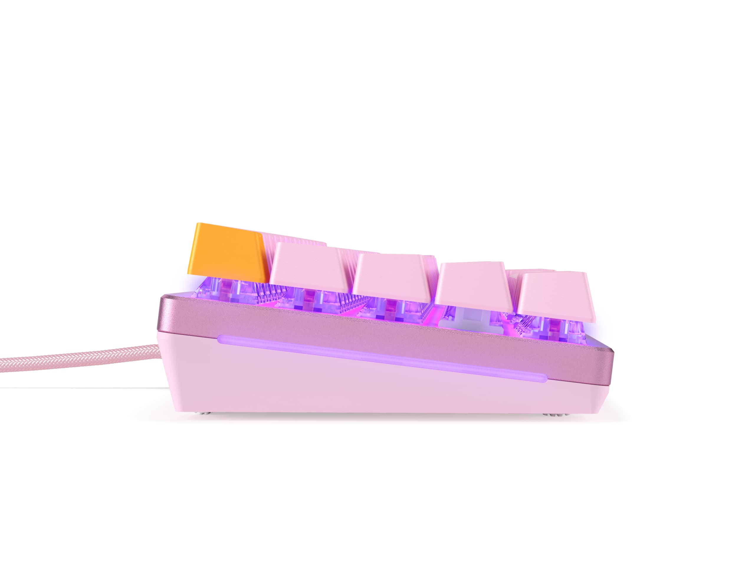 Glorious GMMK 2 - TKL Mechanical Keyboard, Red Switches, Wired, Compact 65% Keyboard - Pink RGB