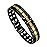 Feraco Magnetic Bracelet for Men Titanium Steel Magnetic Bracelet for Men with Double Row Magnets Adjustable (Black & Gold)