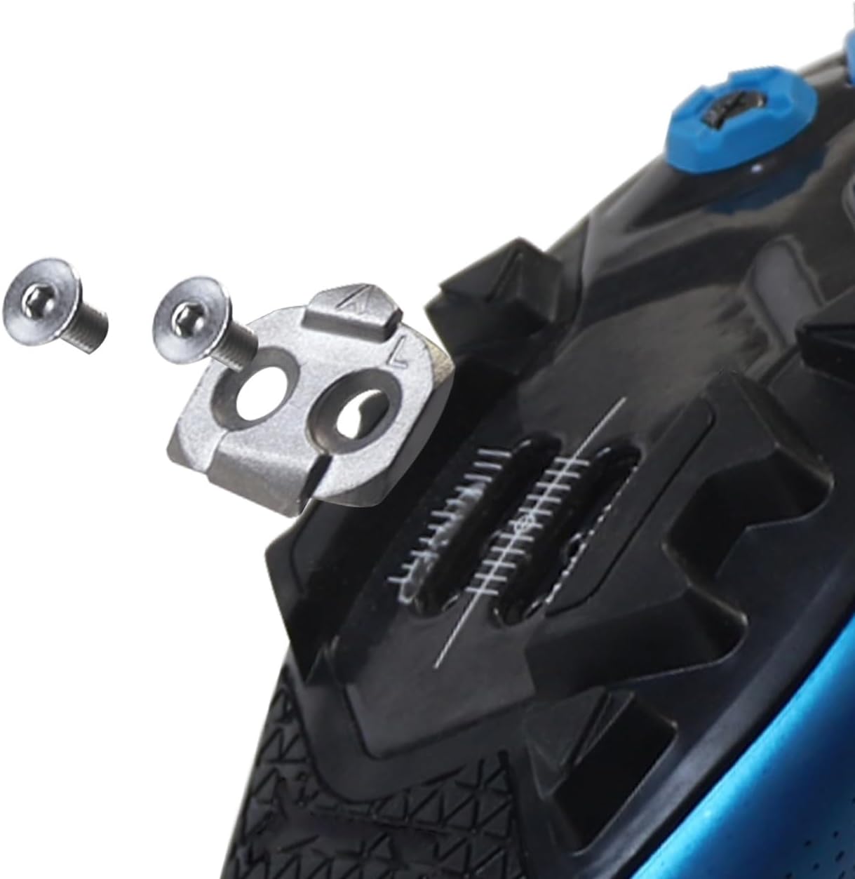 for Time Mountain Bike Pedal Cleats ATAC System Stainless Steel Lock Shoe Replacement Cleats Lock Plate