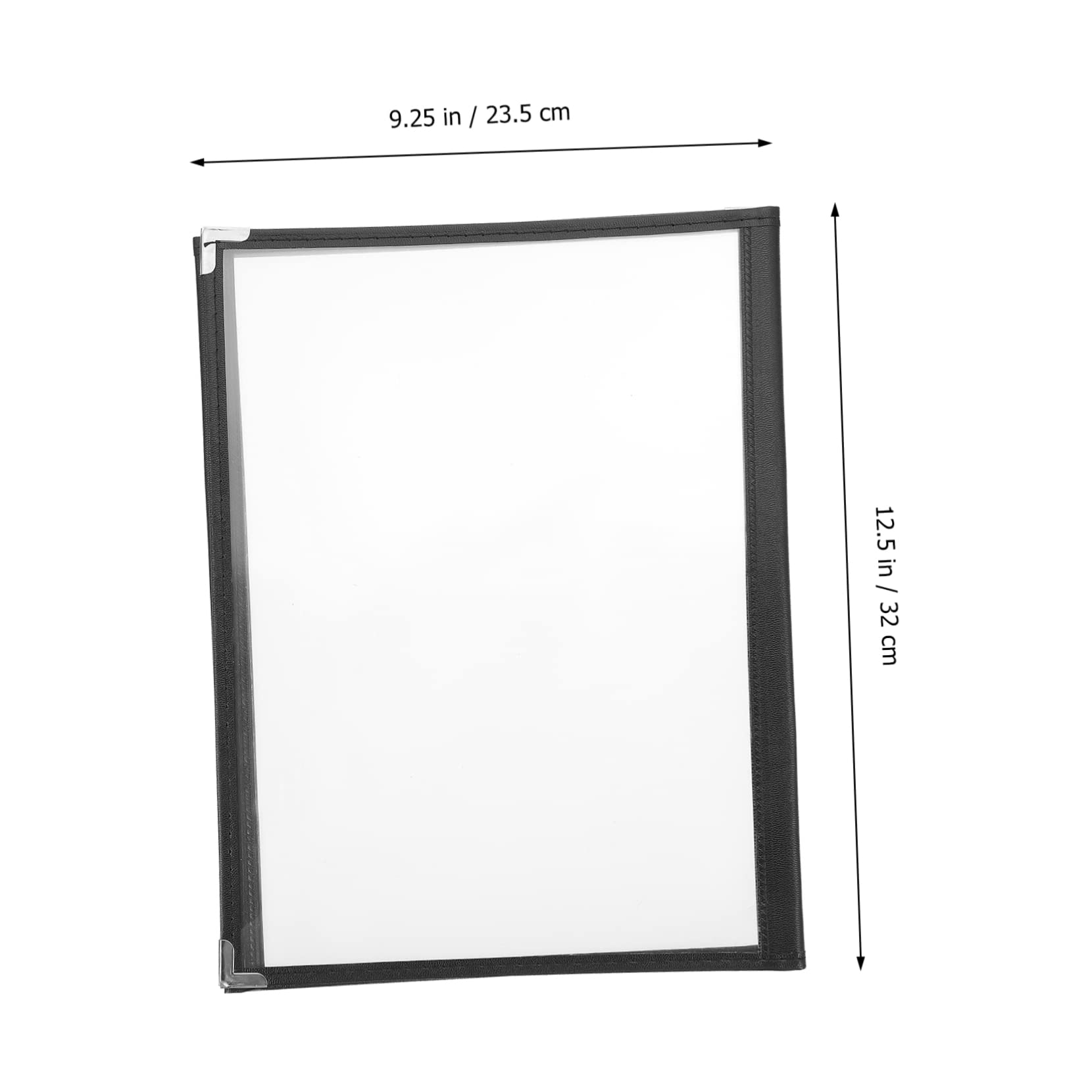 MUCKLILY 1pc PVC Menu Folder Holder Display Page Protectors Frame Menu Cover Case Planner c