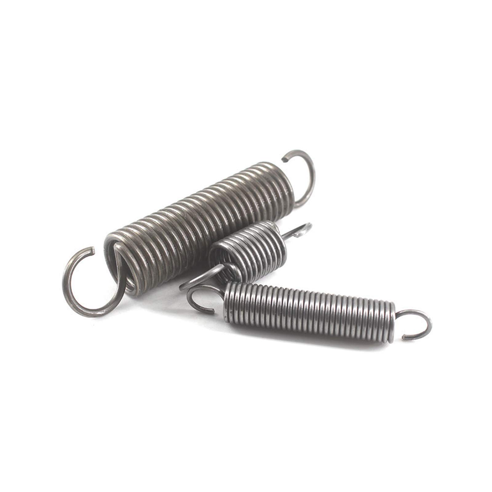 OIFAODAO Double hook spring, Compressed Replacement Spring,stainless steel Torsion,Dual Hook Tension,10Pcs Extended(1.2x12x35mm)