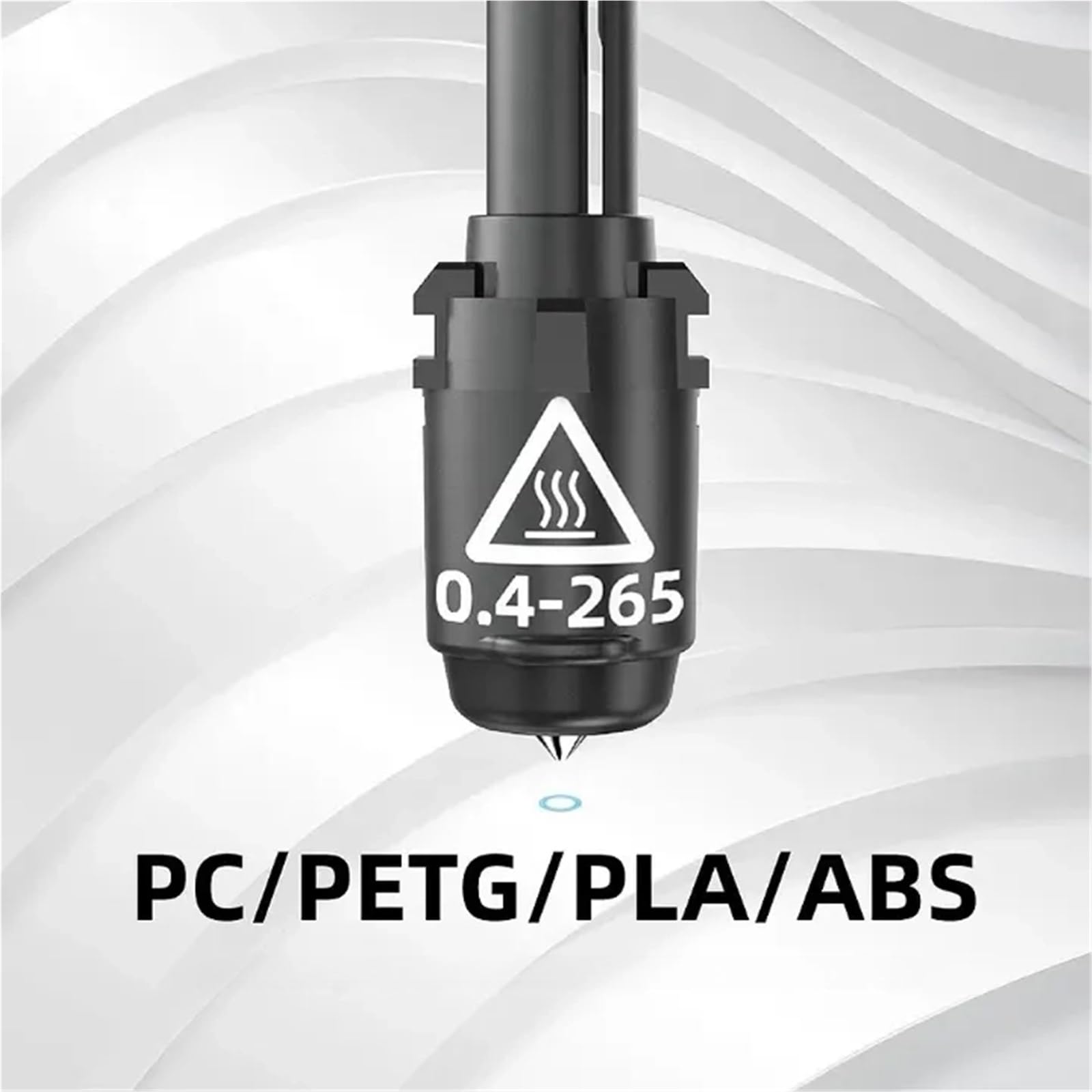 3D-Drucker-Düsenbaugruppe 0,4 mm 0,6 mm, hohe Temperatur 265 ℃, kompatibel mit Flashforge Adventurer 3/4 Serie (AD3/ AD4/AD3 Lite)(High Temp 0.6mm)