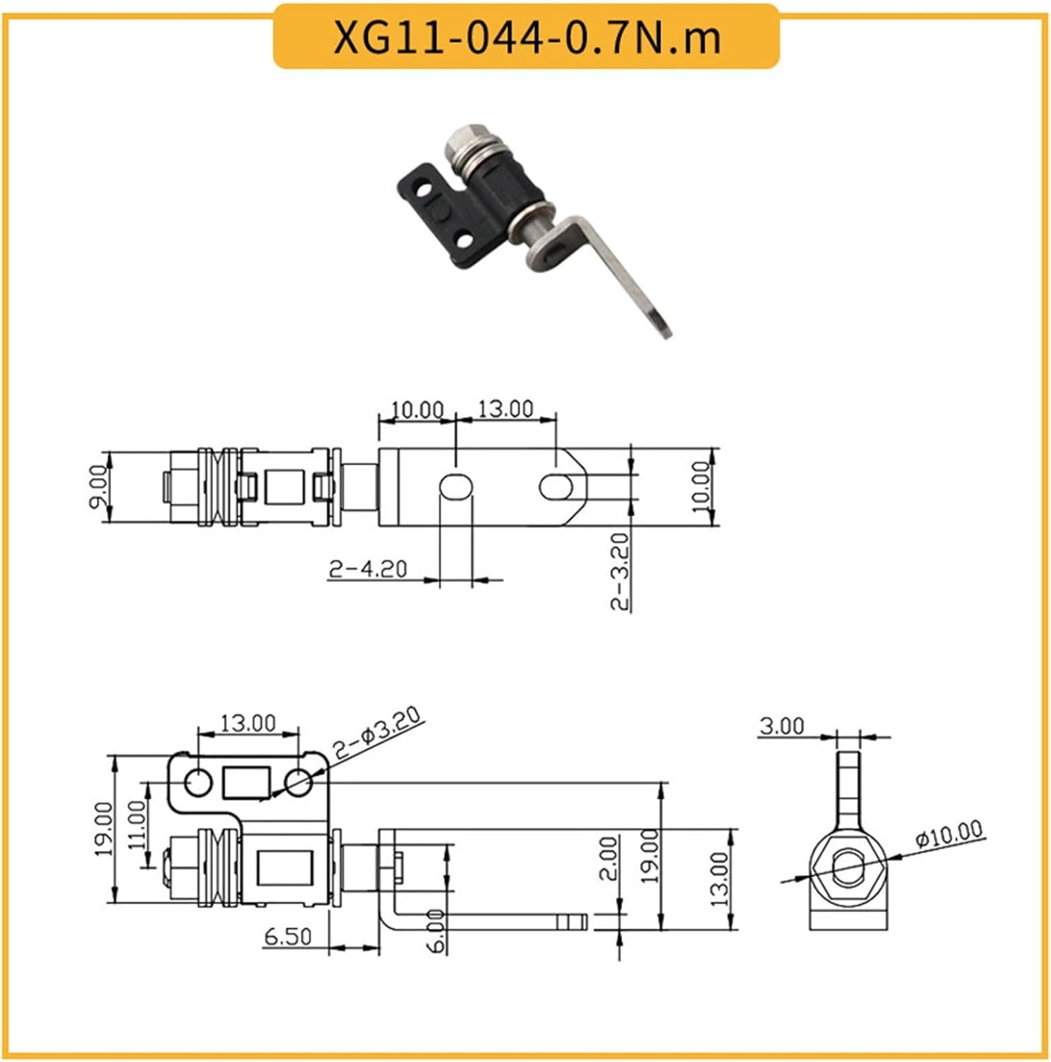 Zinc Alloy 360 Degree Rotating Damping Hinge Can Stop L-Axis Positioning Damper At Will(DP047-S Size)