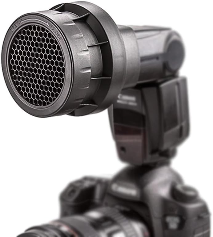 JJC SG-C600II 3-in-1 Stacking Grid Light Modifier System for Camera Flash Canon 600EX-II RT