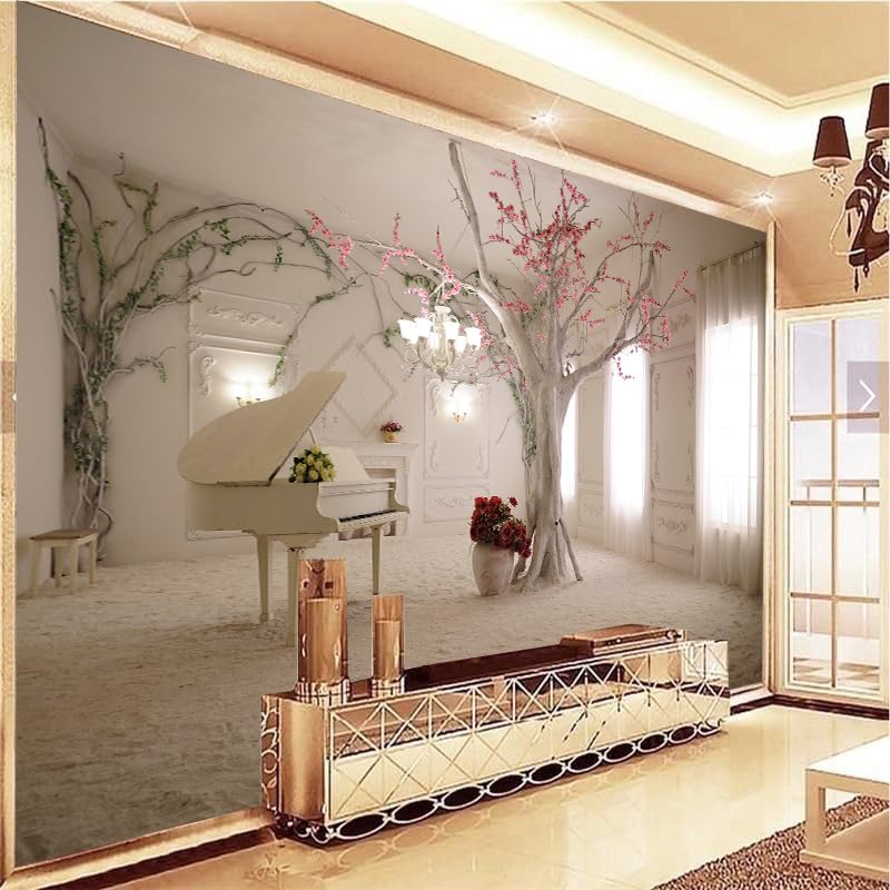 UK INTERIOR DESIGN Self Adhesive 3D Piano Tree Branch Printed Design Wallpaper for Wall Decor Floral Wallpaper Stickers for Home Office Cafe Decorations (6 x 4 Foot) (B0CVV3JVGX) Amazon Price History, Amazon Price Tracker