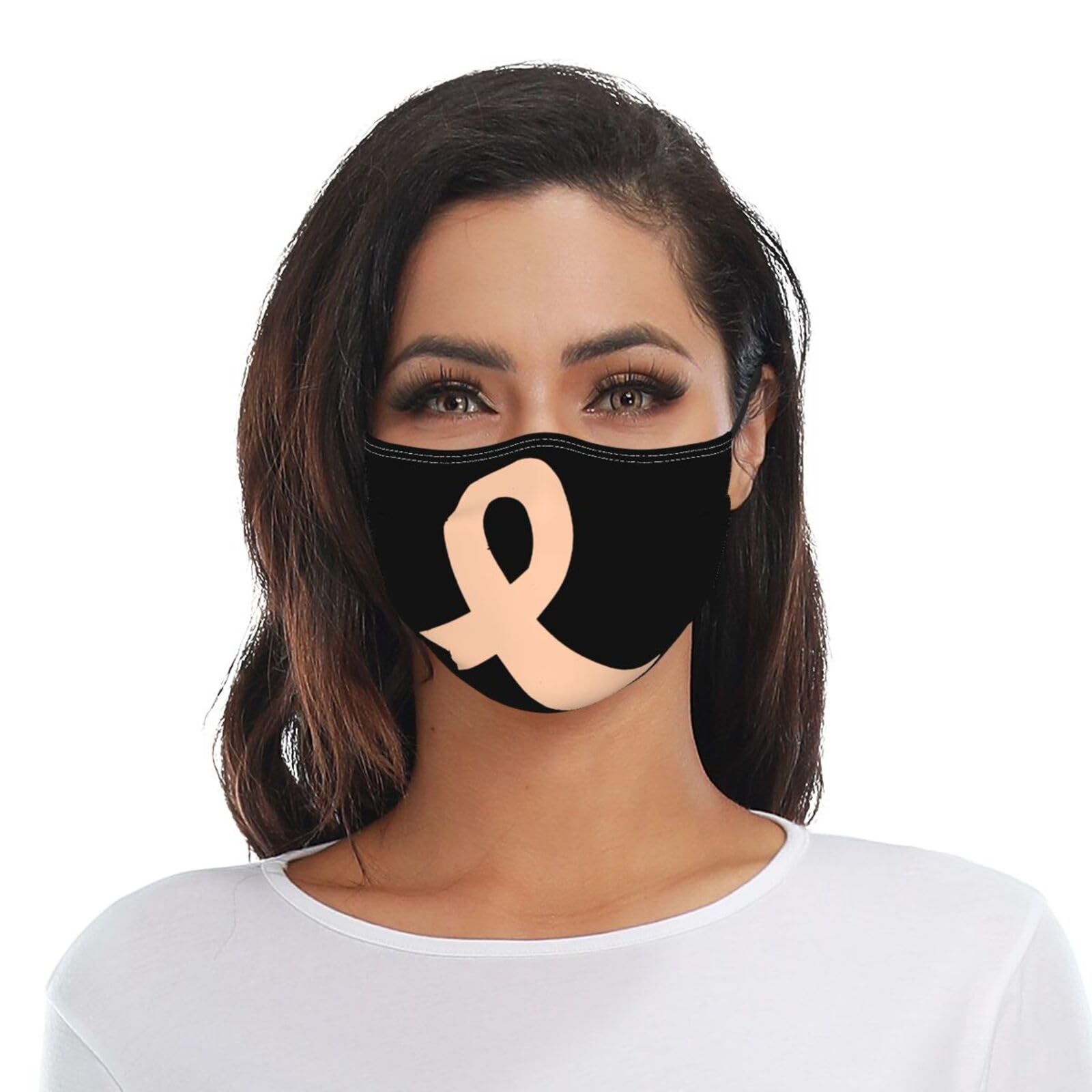 Uterine Cancer Awareness Ribbon American Flag Adult Dust Mask Adjustable Dust Face with 2 Filter