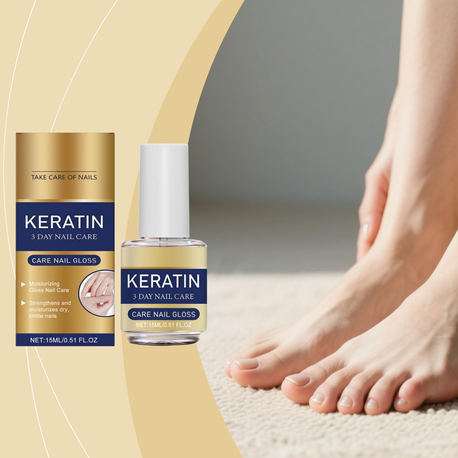 Olio per unghie con cheratina e aminoacidi, cura intensiva di 3 giorni per unghie secche e fragili, nutre intensamente le unghie secche e le cuticole secche, rinforza e idrata per forti (12 pezzi)