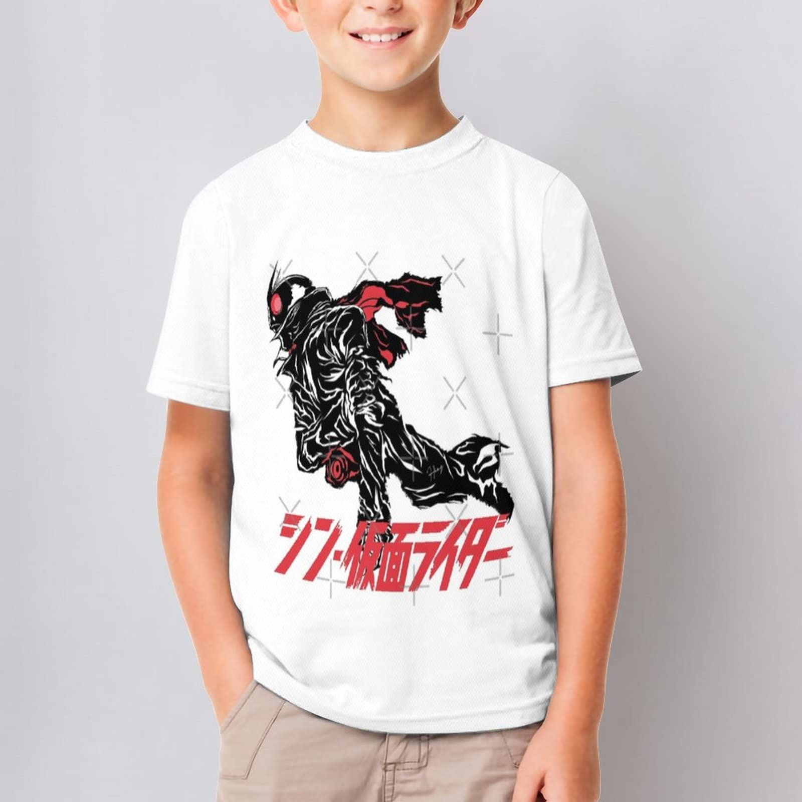 Amazon.co.jp: シン・仮面ライダー夏用 半袖 子供服 Tシャツ キッズ 