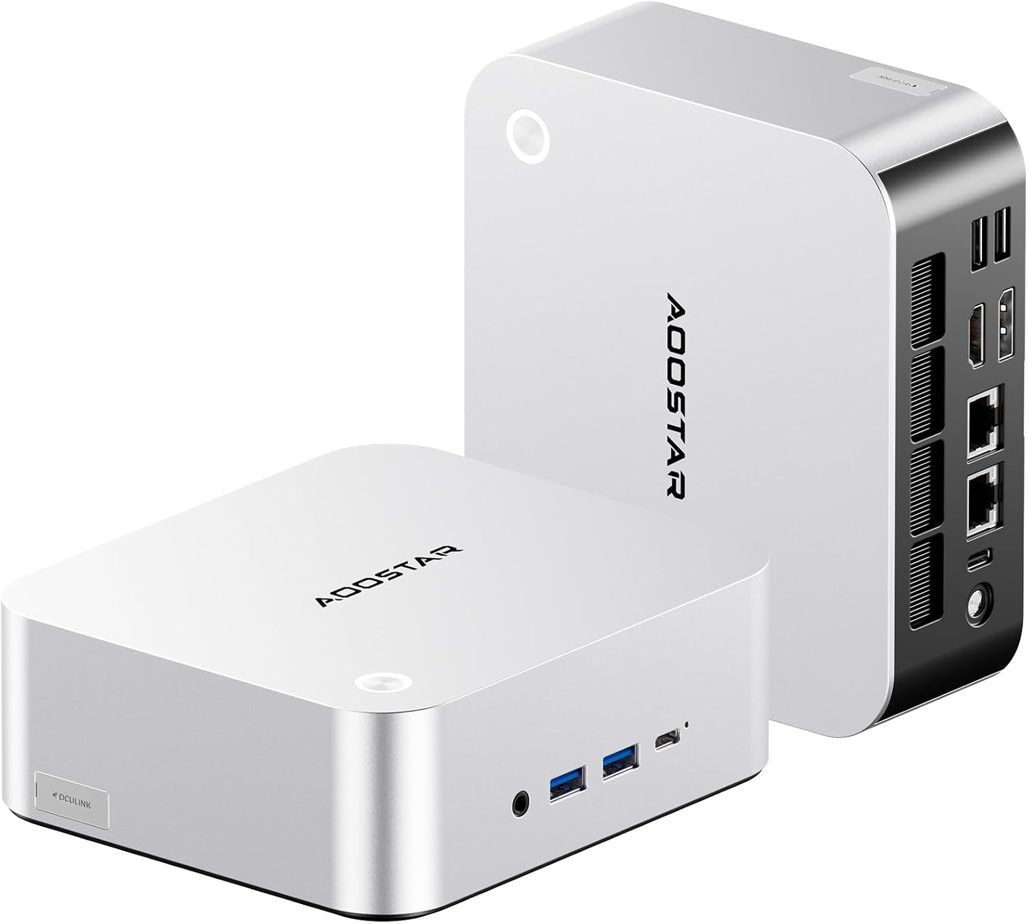 MACO AMD Ryzen 9 8945HS Mini PC (8C/16T, up to 5.2GHz), Radeon 780M, Barebone (No RAM/SSD/OS), OCuLink eGPU, Dual USB4, Dual 2.5G LAN, HDMI/DP, WiFi6, OpenCL Support — Mini Gaming Desktop