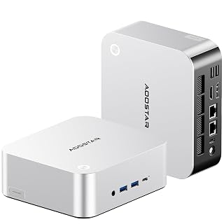 AOOSTAR MACO-L Mini PC, Ryzen AI 9 HX 470(12C/24T, bis zu 5,2GHz, 86Tops) 32GB LPDDR5 RAM 1TB M.2 SSD, Mini Desktop Computer W11 Pro Radeon 890M/OCuLink/2xUSB4/2x2,5G LAN/4K Quad-Display/WiFi7/BT5.4