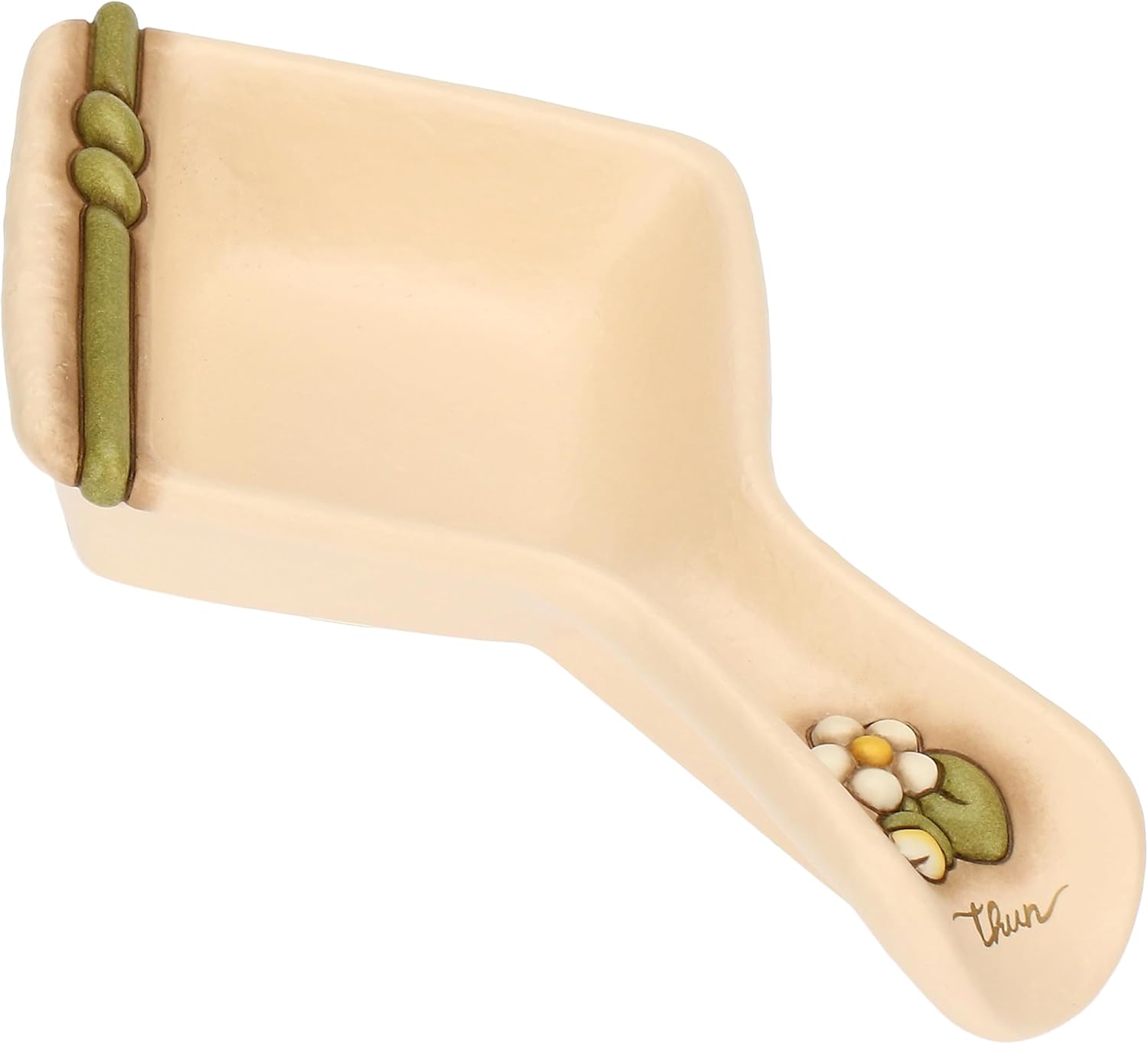 THUN - Spoon Rest - Ceramic - Country Bloom Collection - 13.1 x 20.4 x 3.5 cm