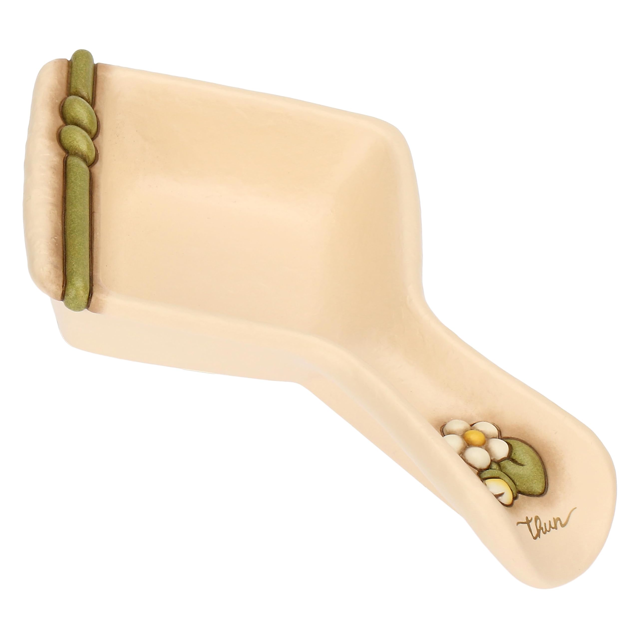 THUN - Poggiamestoli - ceramica - Collezione Country Bloom - 13,1 x 20,4 x 3,5 cm