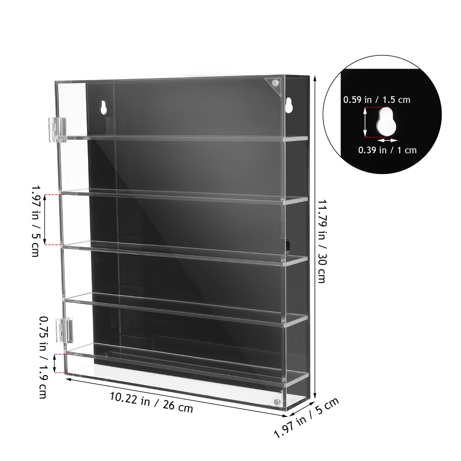 Homoyoyo Acryl Vitrine für Spielzeugautos mit Schwarzer Basis Transparente Sammelbox Multifunktionaler Organizer für Actionfiguren und Modellautos Staubdicht und Platzsparend