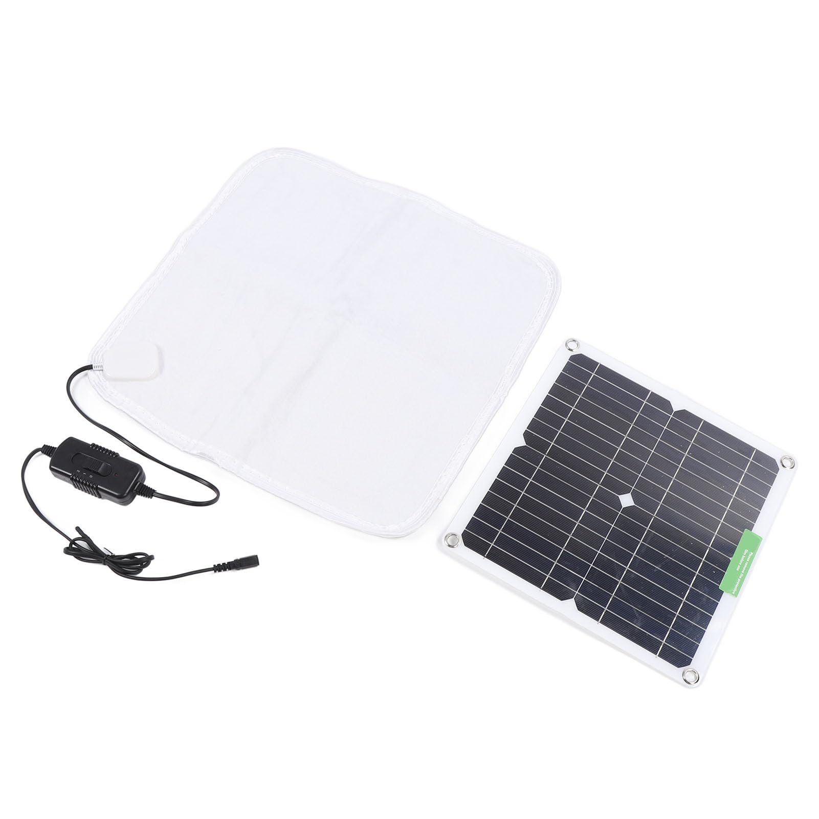 Coperta Riscaldata Versatile con Pannello Solare 12V 50W Tappetino Riscaldante per Animali Domestici in Morbido Tessuto per Viaggi in Auto