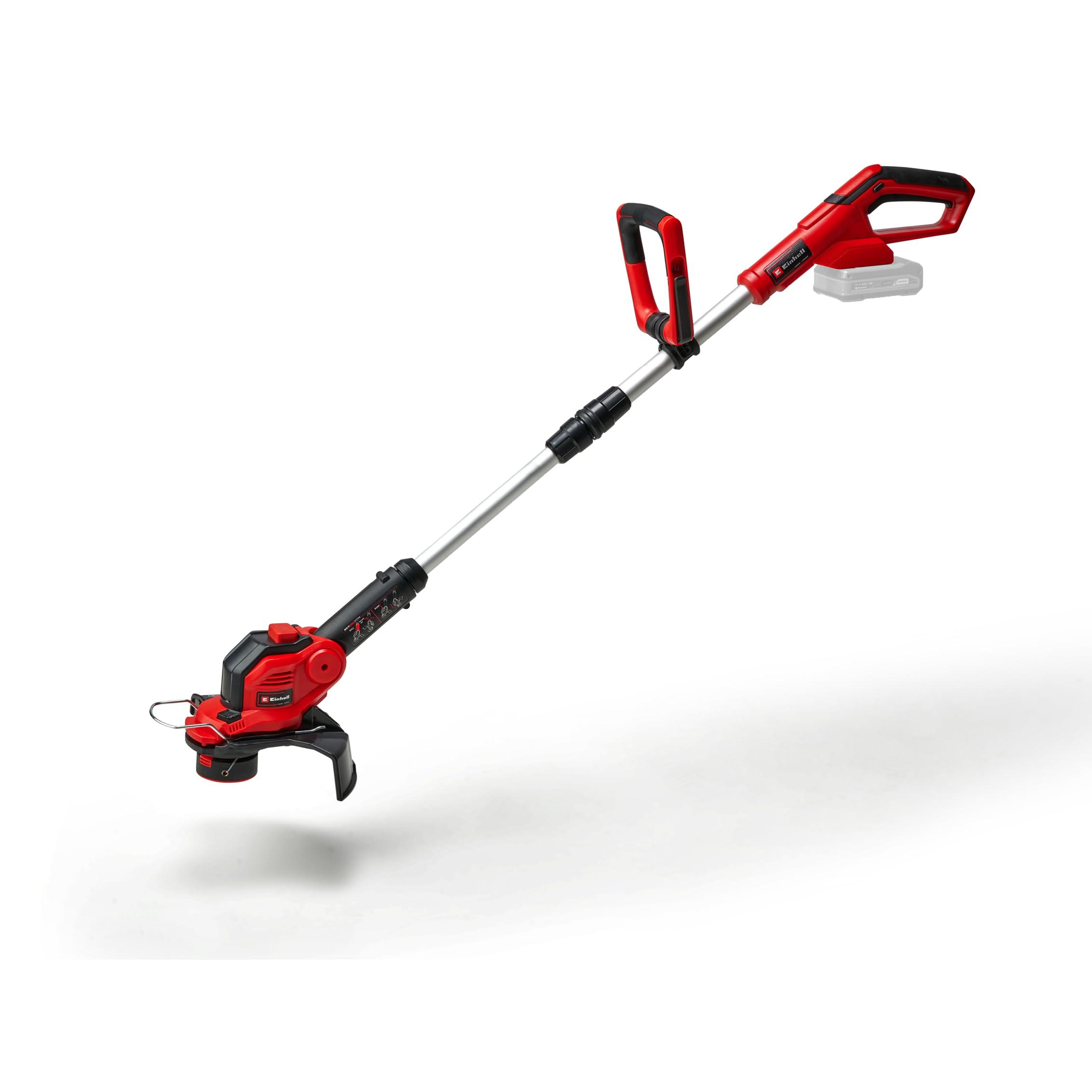 Einhell Recortadora de césped con batería GE-CT 18/28 Li-Solo Power X-Change (Iones de Litio, 18 V, 28 cm de Anchura de Corte, Hilo, Cabezal Motor Giratorio e inclinable, sin batería ni Cargador)